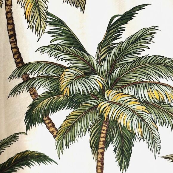 Aloha Republic Hawaiian shirt XL cotton palm tree print pocket short sleeve - Picture 2 of 8